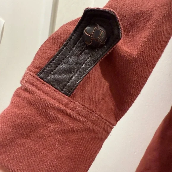 Free People Double-Breasted Trench Coat - Brick Red - Picture 3 of 6